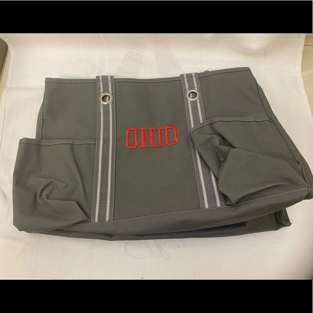 Thirty One Organizing Utility Tote SPIRIT Grey NIP